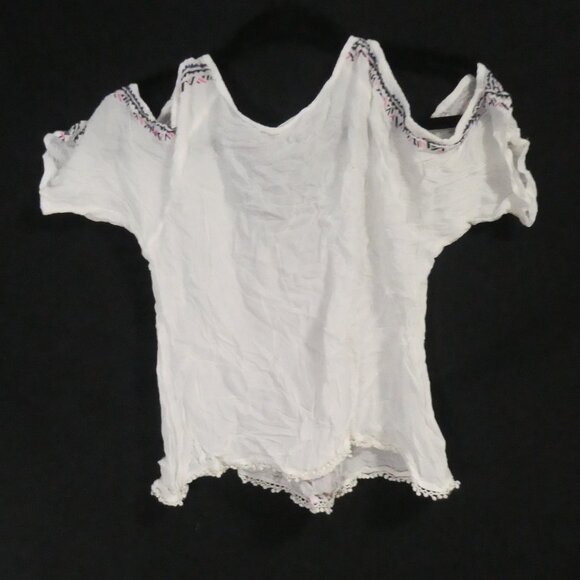 AEROPOSTALE | medium | Bohemian Embroidered Cold-Shoulder Blouse - Picture 2 of 16